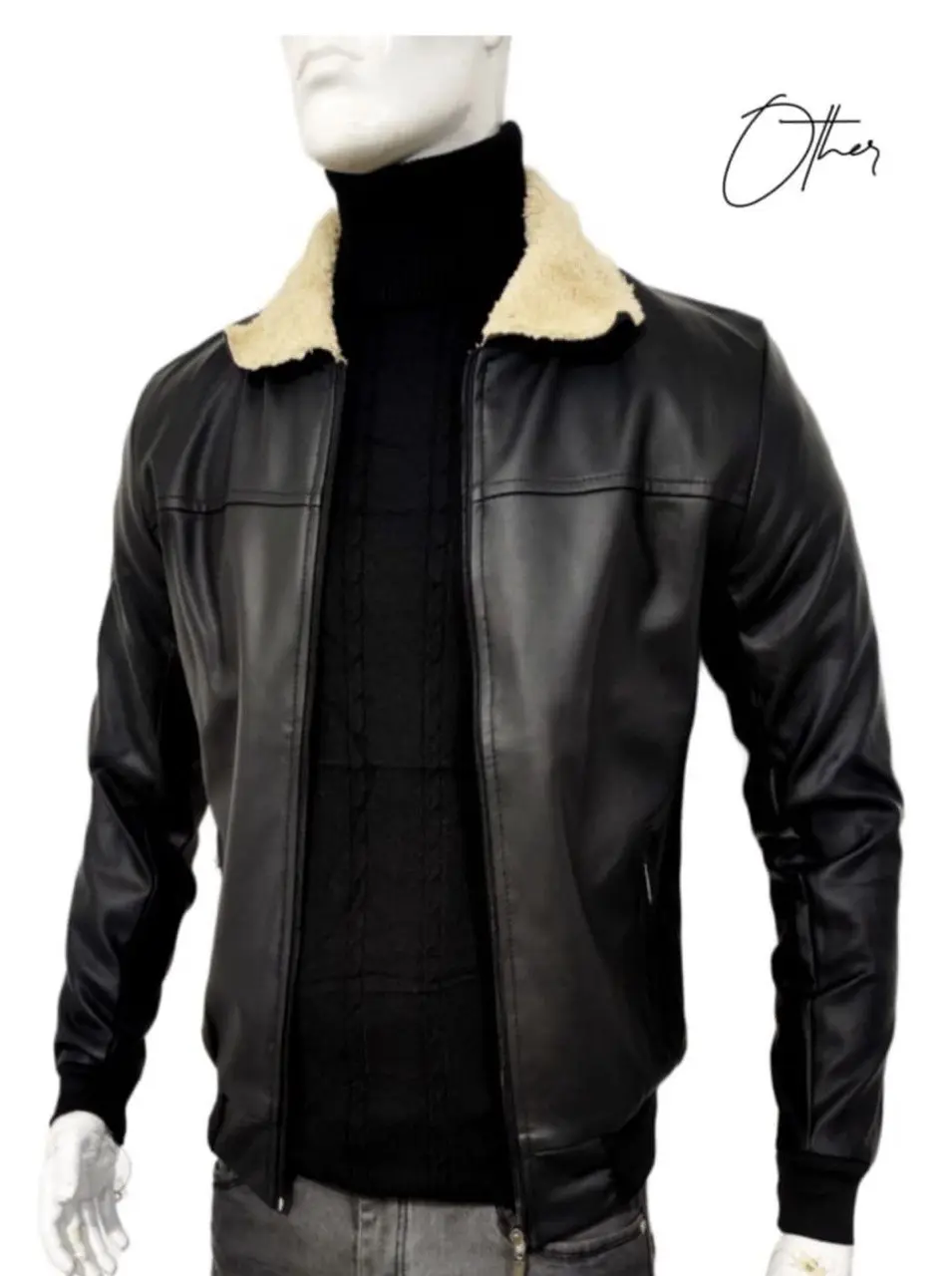 Chaqueta Cuero Textil Ovejera T21C