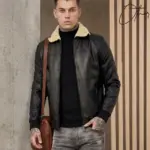 Chaqueta Cuero Textil Ovejera T21C