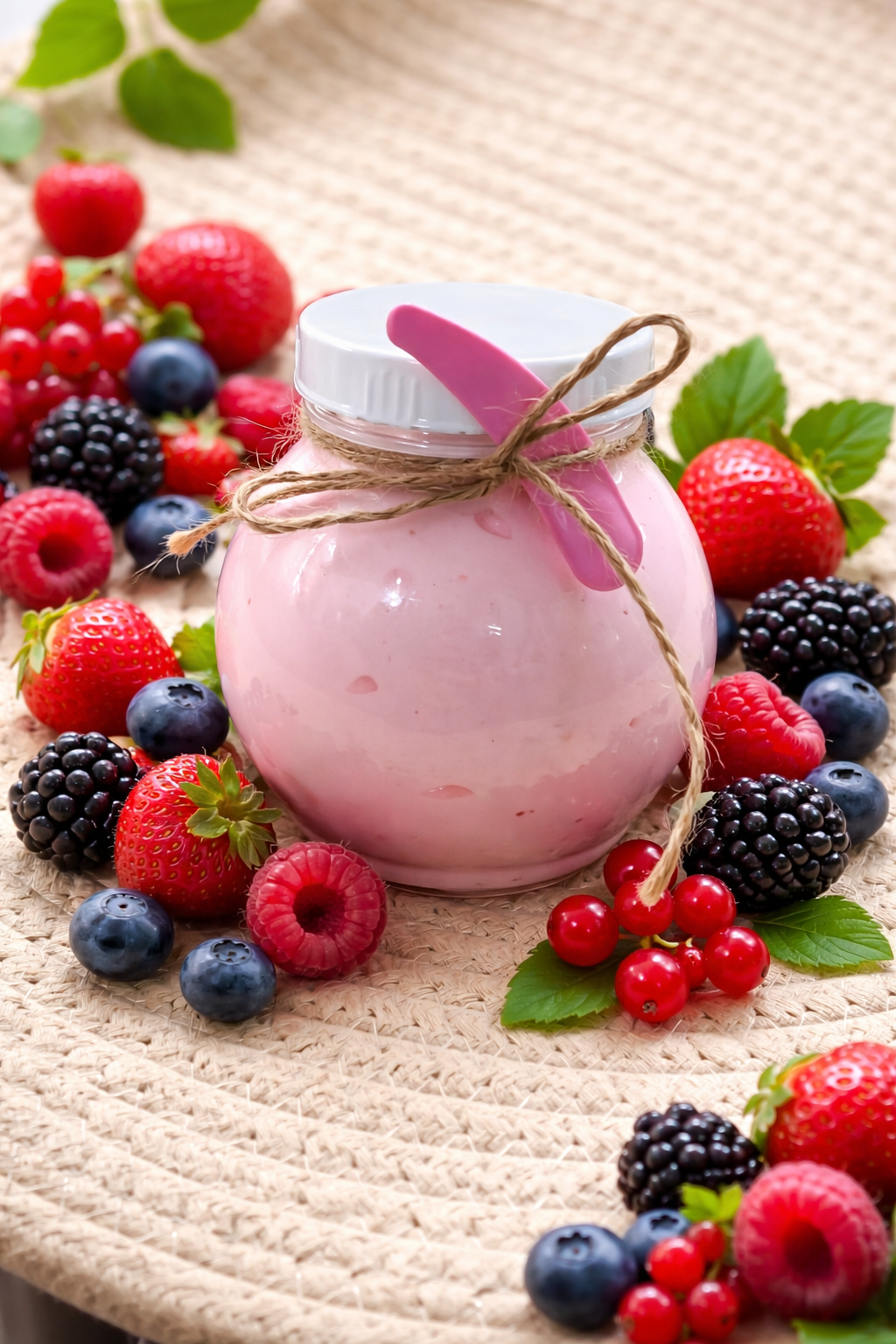 Mantequilla corporal con aroma dulce a frutos rojos