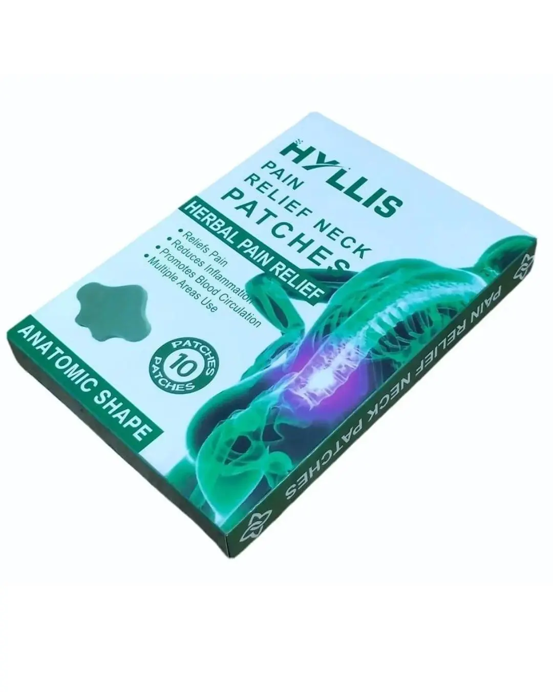 Parche herbal para cuello y espalda con diseño anatómico - Alivia la tensión muscular durante horas