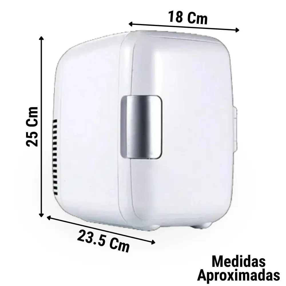 Mini Nevera Refrigerador 4 Litros Blanca - Imagen 3