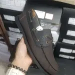 Sperry Cafe con Negro Suela Negra - Imagen 2