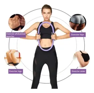 Aro de Pilates Mágico Flexible con Agarre Doble - Tonificación y Yoga en Casa