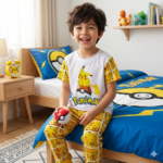 Pijama para niño de Pokémon en tela suave - Garantiza un descanso fresco y cómodo toda la noche