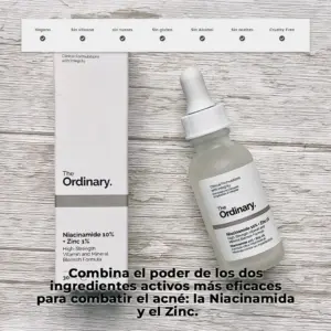 Set x2 niacinamida 10% más zinc 1% The Ordinary