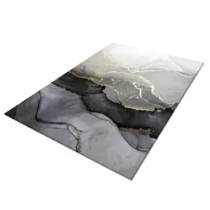Tapete Estela de Oro Linea Persa con Vetas Doradas - Elegancia para tu Sala