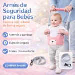 Arnés caminador para bebé ajustable y ergonómico - evita caídas peligrosas mientras aprende a caminar