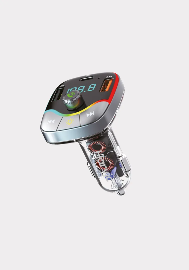 Transmisor FM Bluetooth para carro con manos libres y carga USB - modernize el sonido de su vehículo y reproduzca música inalámbrica