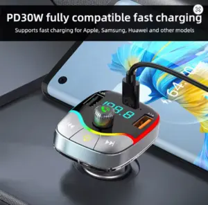 Transmisor FM Bluetooth para carro con manos libres y carga USB - modernize el sonido de su vehículo y reproduzca música inalámbrica