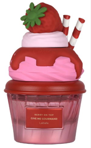 Perfume Lattafa Berry On Top Give Me Gourmand EDP Fresa - Disfruta un dulce aroma frutal que perdura todo el dia