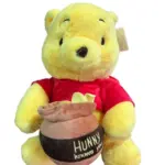 Peluche Winnie Pooh clásico con suéter rojo y tarro de miel - Brinda abrazos reconfortantes y decora habitaciones infantiles - Imagen 4