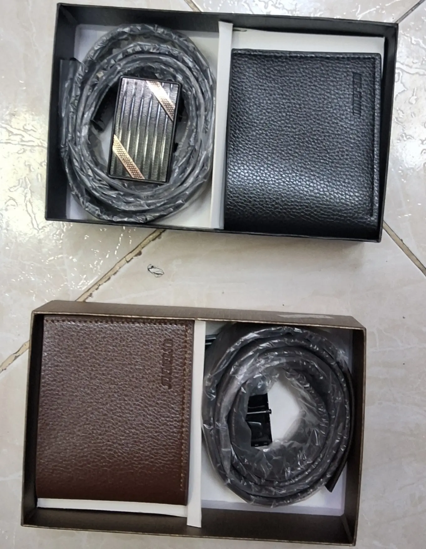 Set de Regalos para Hombres con Billetera y Cinturón en Caja - Eleva tu estilo diario con accesorios elegantes