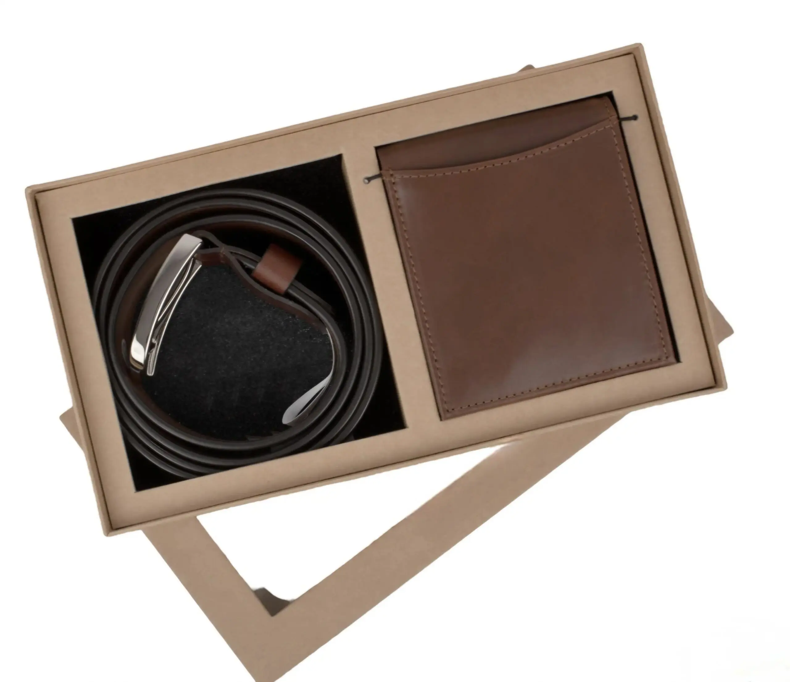 Set de Regalos para Hombres con Billetera y Cinturón en Caja - Eleva tu estilo diario con accesorios elegantes
