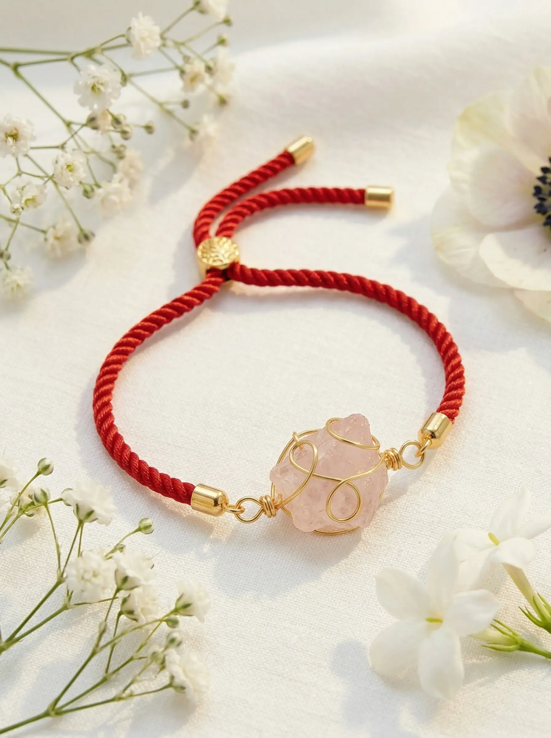 Kit de joyería artesanal de cuarzo rosa para mamá - Demuestra tu amor incondicional con este regalo especial