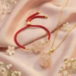 Kit de joyería artesanal de cuarzo rosa para mamá - Demuestra tu amor incondicional con este regalo especial - Imagen 2
