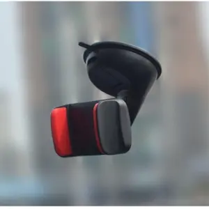 Soporte universal para celular en carro con ventosa de succión fijado en el parabrisas