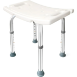 Silla para ducha ortopédica ajustable de aluminio - Brinda estabilidad y seguridad durante el baño diario - Imagen 2