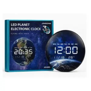 Reloj Digital Led 3D Decorativo Pared
