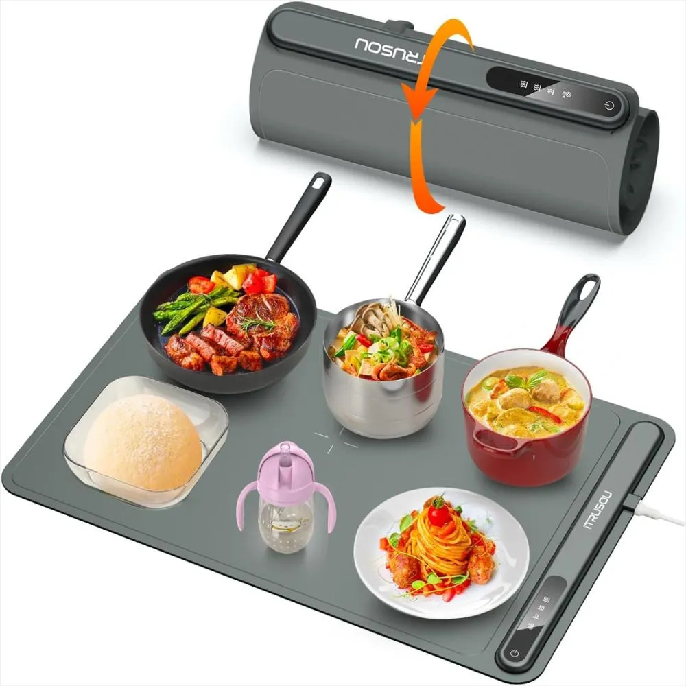 Tapete Calentador de Alimentos GP-5014 con Control Tactil - Comida Siempre Caliente