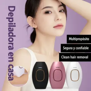 Depiladora láser IPL en uso sobre la piel