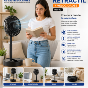 Ventilador Retractil Recargable