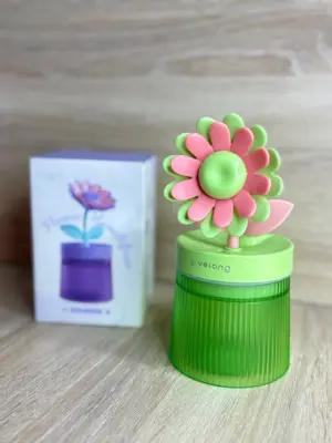 Humificador de aire USB diseño de flor en maceta - Mejora la calidad del ambiente en oficinas y dormitorios