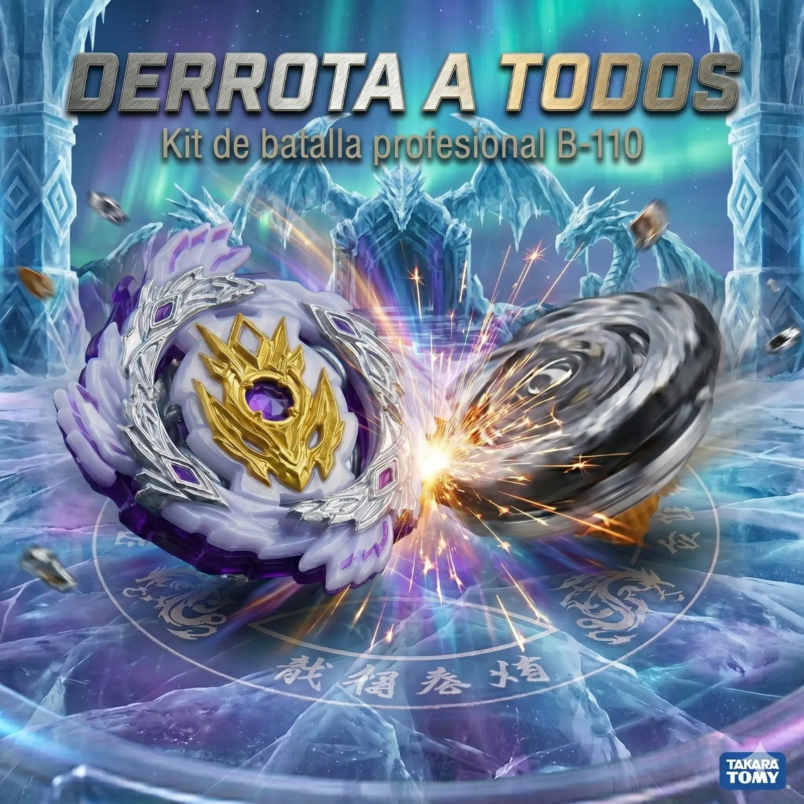 Trompo Beyblade de combate con giro izquierdo para niños - Domina la arena con ataques potentes y velocidad superior