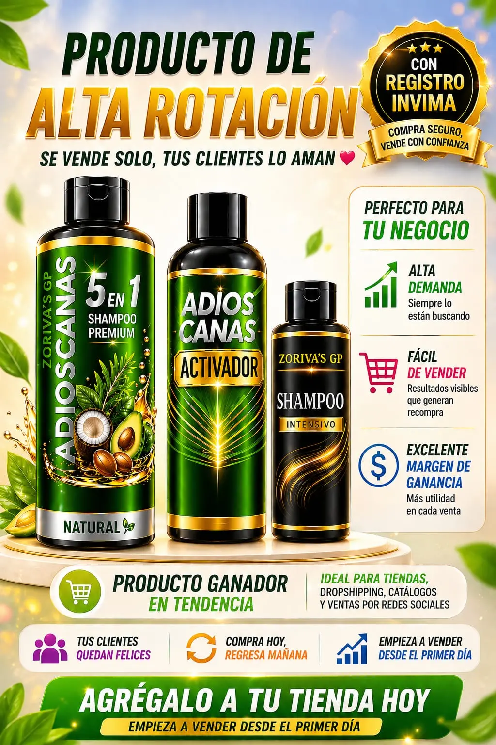 Set x2 Adios Canas 5 en 1 Coco L-Ac-01