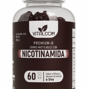 Gomas masticables de nicotinamida sabor a uva - Mejoran la energía celular y cuidan tu piel