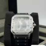 Cartier Santos Importado Goma - Imagen 5