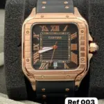 Cartier Santos Importado Goma - Imagen 2