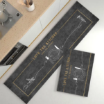 Alfombra para cocina antideslizante Love 05 - Protege tus pisos de salpicaduras mientras reduce la fatiga al cocinar