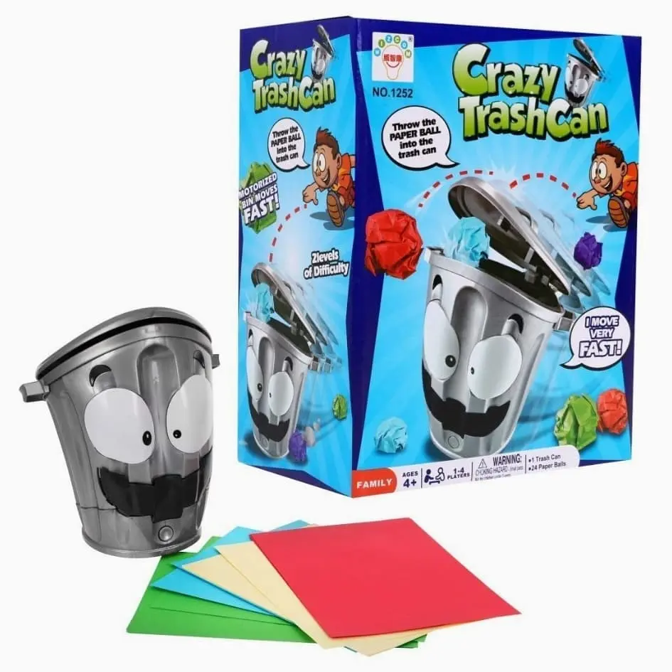 Juego de mesa basurero loco motorizado - estimula la puntería familiar