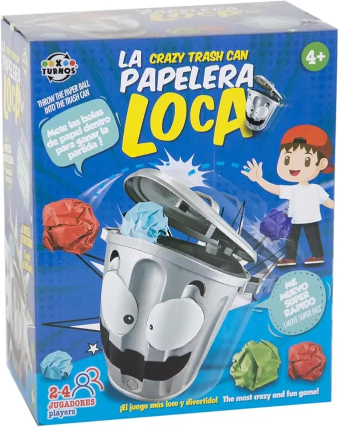 Juego de mesa basurero loco motorizado - estimula la puntería familiar