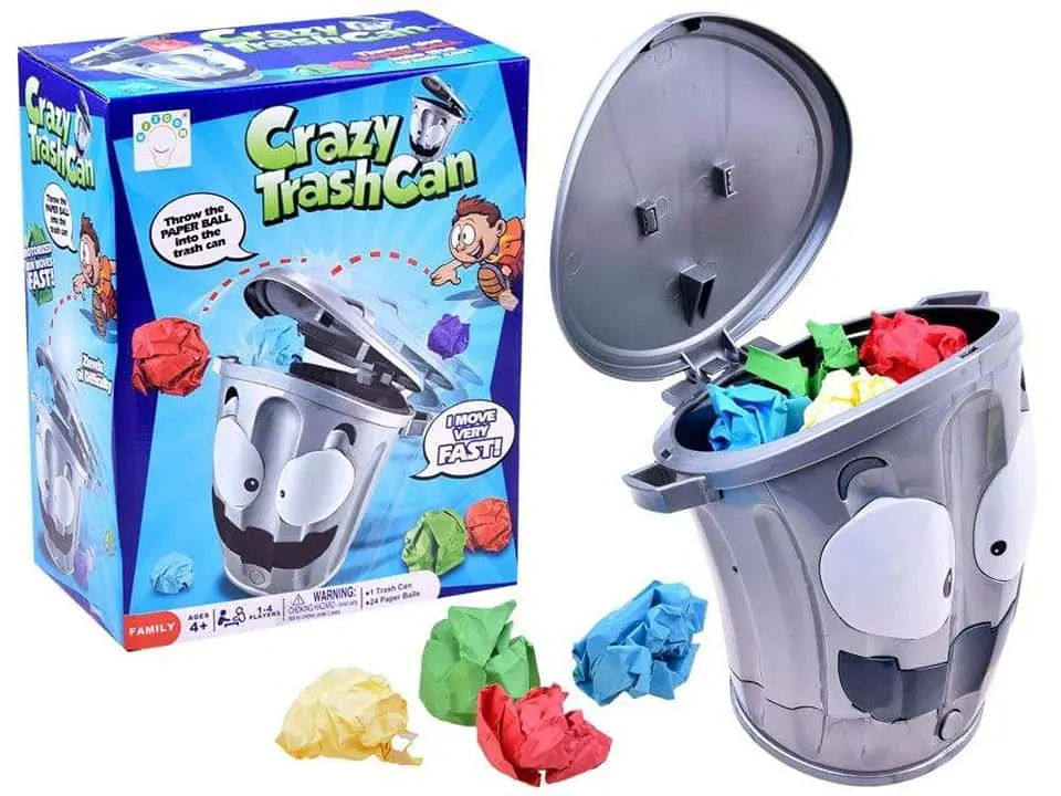 Juego de mesa basurero loco motorizado - estimula la puntería familiar