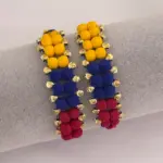 Pulsera tricolor de oro laminado diseño italiano - Muestra tu apoyo nacional con elegancia y distinción diaria - Imagen 2