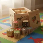 Cubos Didácticos Letras Números Madera 2 - Imagen 3