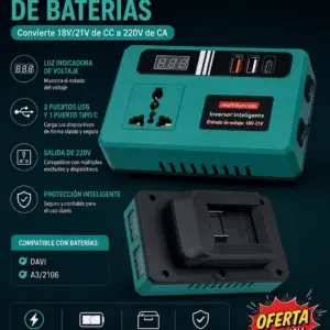 Inversor Convertidor de Baterías