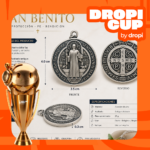 Medalla San Benito Premium de protección unisex en plata envejecida - Consigue bendición y fortaleza espiritual en cada momento diario - Imagen 2