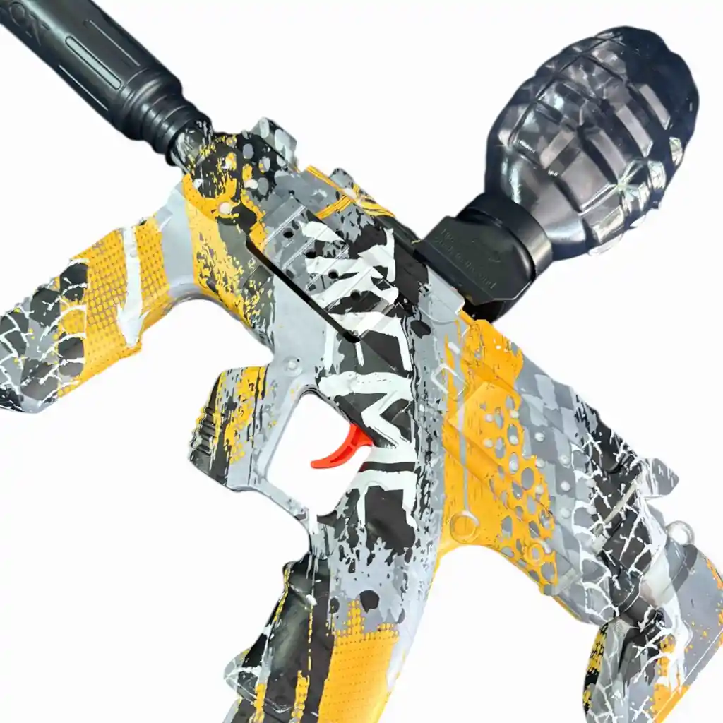 Pistola de Hidrogel MP7 Automática con Batería Recargable - Disfruta partidas tácticas al aire libre con máxima precisión