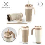 Mug térmico de acero inoxidable Terra 720 ml - conserva tus bebidas frías y calientes sin derrames - Imagen 2