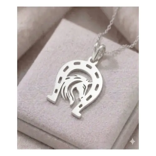Cadena-Dije Caballo Herradura Plata 925