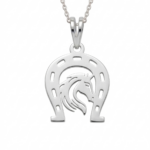 Cadena-Dije Caballo Herradura Plata 925