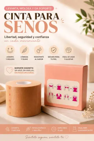 Set x3 Cinta para senos adhesiva transpirable y resistente al sudor - levanta y moldea el pecho con total discreción