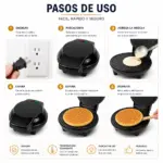 Maquina Electrica para Conos de Helado y Obleas con Indicador LED - Postres Caseros