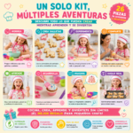 Kit de repostería para niños con delantal y gorro de 26 piezas - Estimula la creatividad culinaria mientras preparan postres en familia