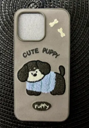 Set x2 Funda para iPhone 12 Pro y Pro Max Diseño Cute Puppy - Protección con Estilo