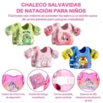 Chaleco salvavidas flotador infantil para natación con mangas - Brinda seguridad y confianza en el agua - Imagen 4