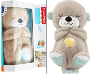 Peluche de nutria respiratoria para bebés con sonidos relajantes y luz tenue - Alivia el estrés nocturno y acompaña el descanso profundo de tu hijo