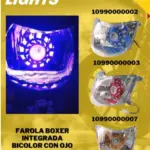 Farola LED Boxer bicolor con ojo de ángel RGB integrada - Ilumina tu camino con estilo único y mejora la visibilidad - Imagen 3